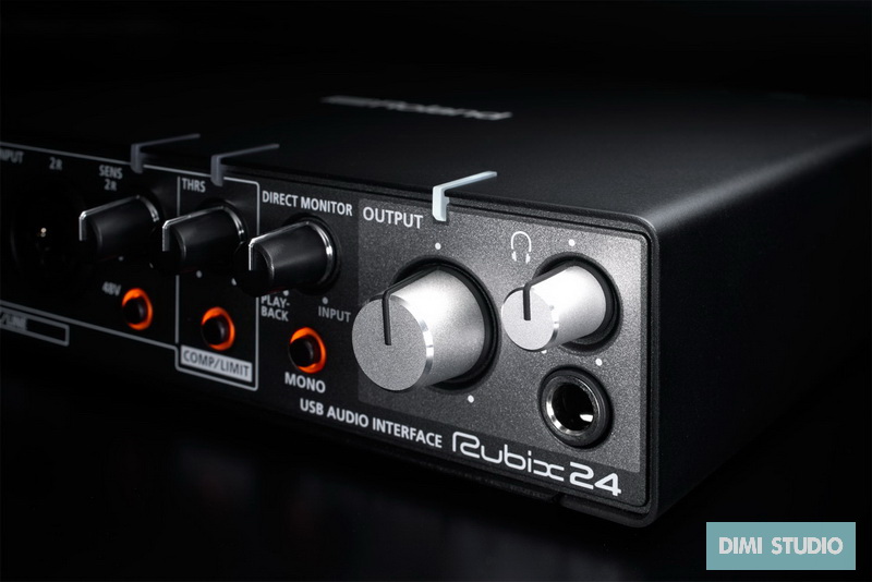 Roland Rubix24 錄音介面，支援直播、影片教學錄製，內建防爆音壓縮器 - 帝米數位音樂
