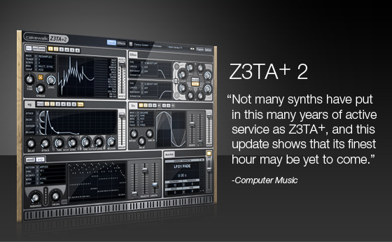 旗艦級的聲波合成器 Z3TA+ 2