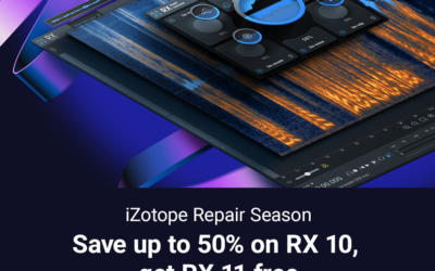 iZotope RX10 系列 50% 促銷折扣，並可免費升級為最新版 RX11